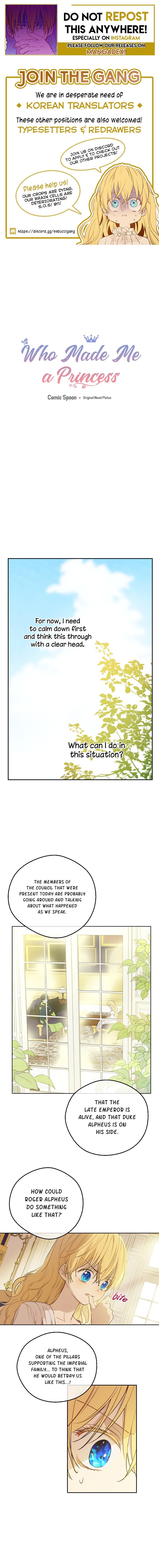 Who Made Me a Princess - Chapter 90 Page 1